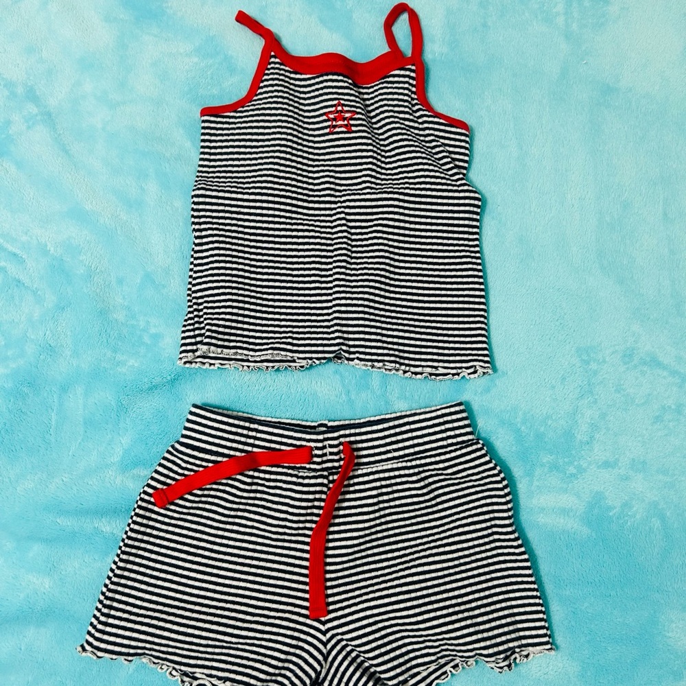 Carter's Black and White Striped Kids Matching Set